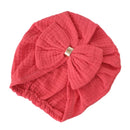 1Pc Newborn Baby Bowknot Hat Indian Bonnet Beanies Warm Hats Hair Accessory for Baby Girls Infants Toddlers Little Kid Props