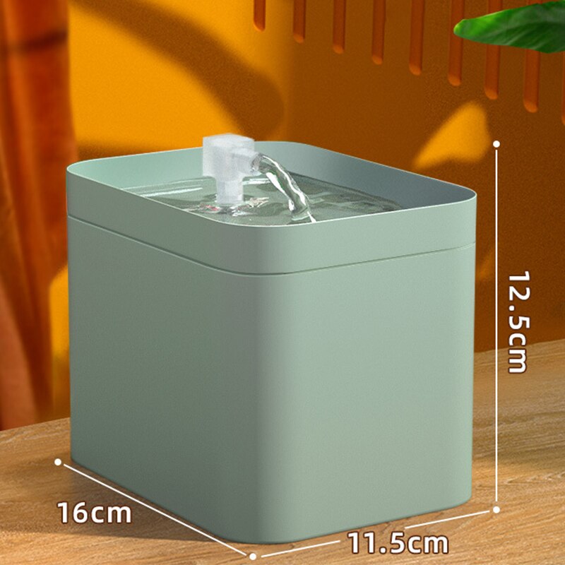 1.5L Automatic Cat Water Fountain Electric Mute Pet Drinking Water Dispenser USB Powered Filter Drinker Auto Feeder For Cats - anconmall