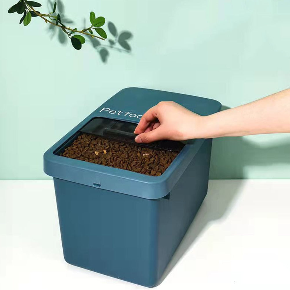 Pet Food Bucket Dog Cat Food Barrel Pet Food Sealed Bucket Household Cat Food Container PP Sealing Box Grain Storage Boxes - anconmall
