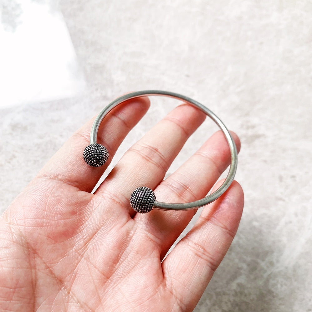 Bracelet Bangle Kathmandu Europe Style Fashion Karma Glam Gift For Women Brand New Jewelry In 925 Sterling Silver