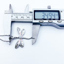 Charm Necklace Pink Dragonfly Winter Fashion Filigree New Jewelry Europe 925 Sterling Silver Gift For Women Girl