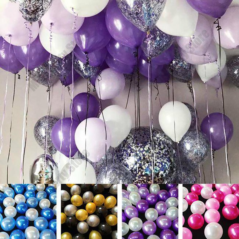 30PCS 10inch Latex Balloons Birthday Party Decoration Kids Toys Adults Wedding Decor Helium Baby Shower Globos