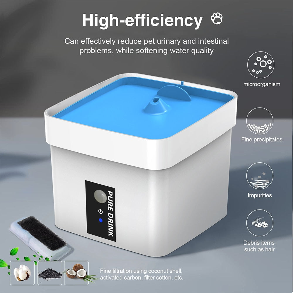 Automatic Pet Cat Drinking Fountain Filter Drinking Fountain Feeder Smart Pet Water Fountain Feeding Supplies For Cats And Dogs