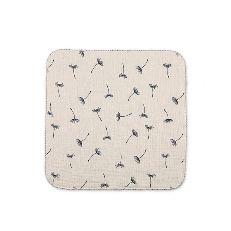 Baby Bib Towel Boys Girls 0-12M Breathable Soft Face Towel Drooling Bib with Hanging Hook Infant Feeding Burp Cloth