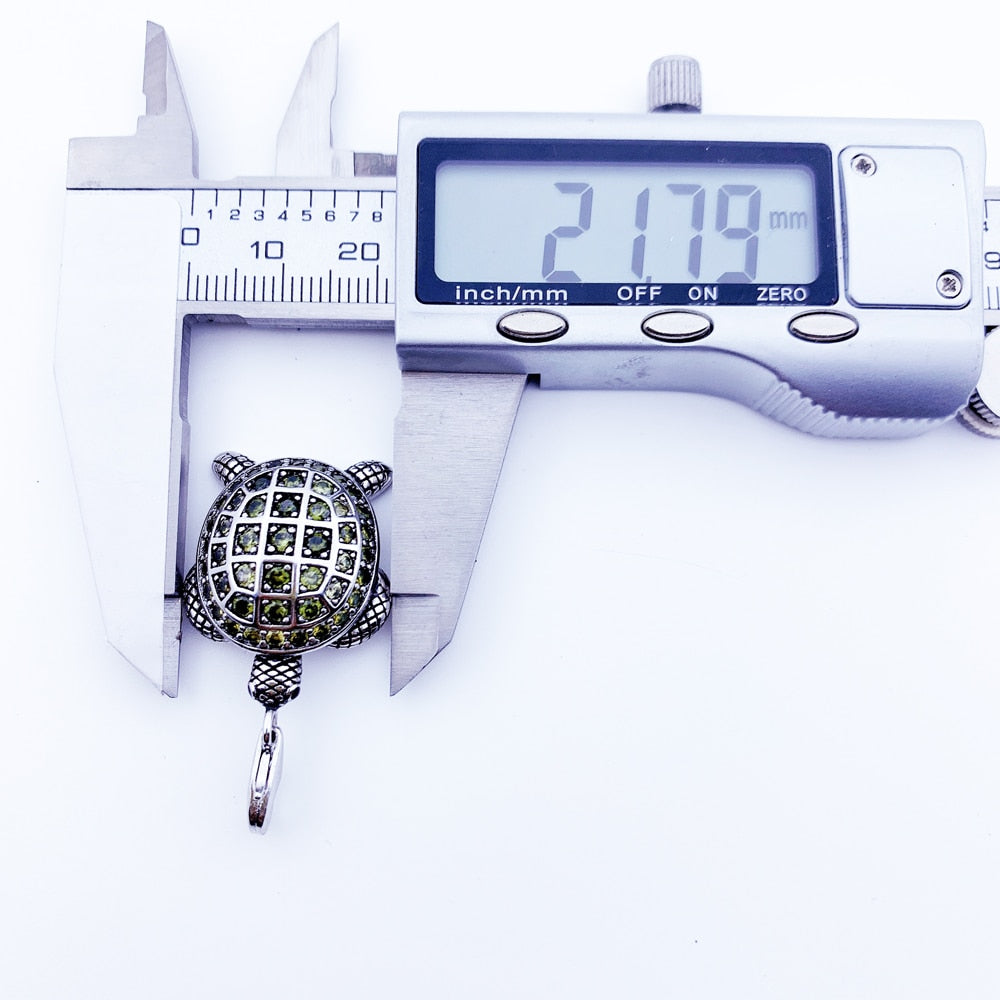 Pendant Green Turtle Large Brand New Fashion Jewelry Europe 925 Silver Sterling Accessories Gift For Woman Men