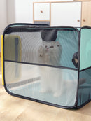 Pet Drying Box Pet Dry Room Cat Cage Dogs Hair Dryer Blow Box Grooming House Bag Blowing Hair Dryer Hands-Free Drying System - anconmall