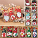 9/12pcs Christmas Tree Decorations Gnomes Wooden Pendants Ornaments Navidad 2022 New Year Gift Xmas Decorations for Home Noel