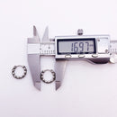 Creole Skulls Hinged Hoop Earrings Europe Style Punk Fashion Jewelry For Women Men Gift In Solid 925 Sterling Silver