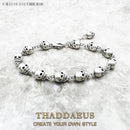 Skulls Link Chain Bracelets Punk 925 Sterling Silver Fashion Rebel Street Jewelry Europe Gift For Men Women