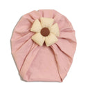 Baby Toddler Hat Cute Flower Knot Beanie Elasticity Turban Headwrap Newborn Soft Solid Color Bonnet Infants Headwear