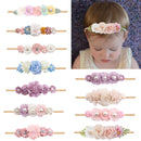 Baby Headband Cute Elastic Flower Rhinestone Hair Band Newborn Toddler Headband for Baby Infant Toddler Girls Hair Accessories