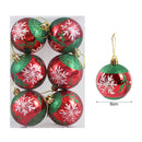 6Pcs/box 6cm Christmas Ball Ornaments Xmas Tree Hanging Pendant Christmas Decorations for Home 2023 Navidad Natal New Year Gift