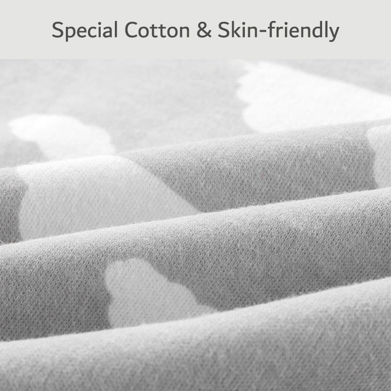 hibobi Cotton Soft Baby Swaddle Clouds & Stars Cute Printed Front Bukle Design Sleeping Bags for Newborn Infant Wrap Blanket