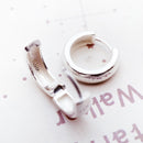 Hinged Hoop Earrings Creole Classic Gift In Solid 925 Sterling Silver,Europe Style Glam Trendy Fine Jewerly For Women