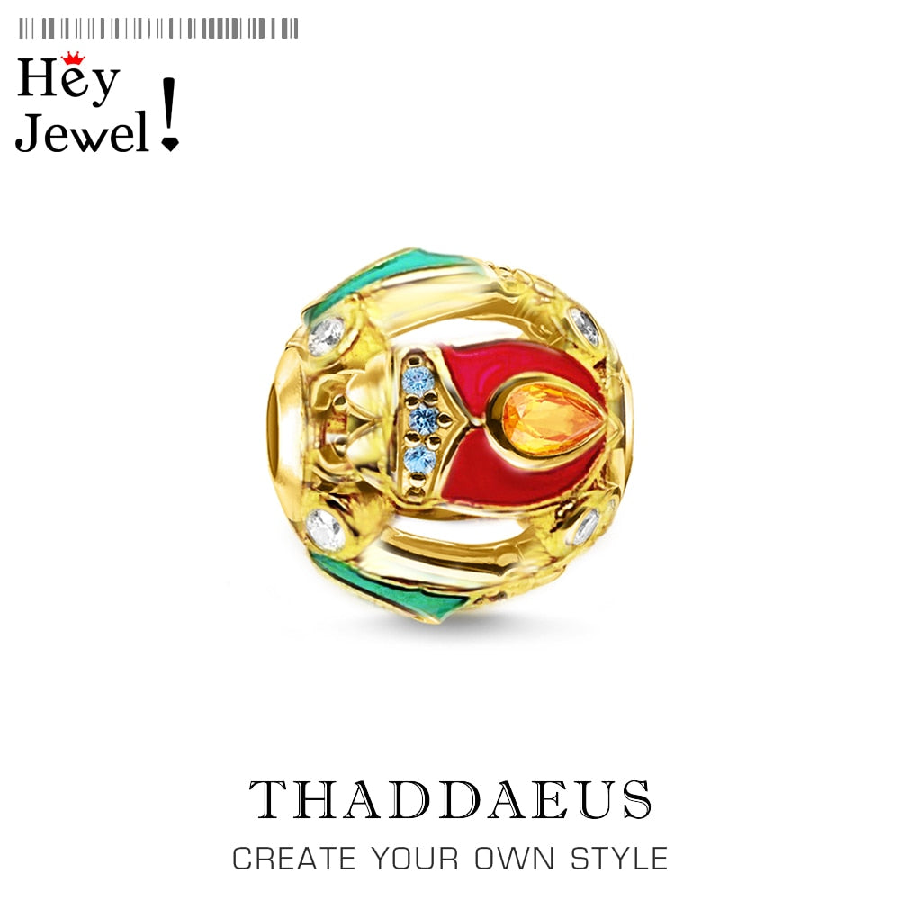 Beads Colourful Beetle Bug Brand New 925 Sterling Silver Europe Jewelry Accessories Gift For Women & Men