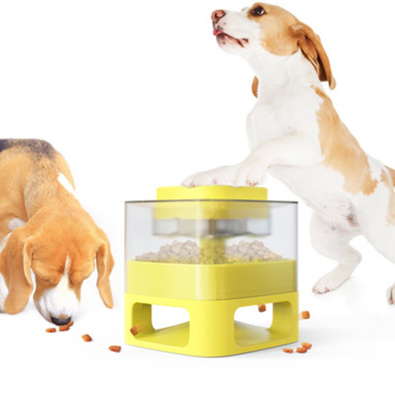Pet Feeder Interactive Slow Feeding Dog Training Bowl Fun Elastic Press Feeders Dog Feeding Training Puzzle Toy Food Dispenser