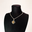 Star And Moon Golden Pendant Link Chain Necklace Summer Brand New Fine Jewelry Europe 925 Sterling Silver Lucky Gift For Women