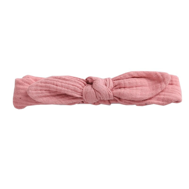 Baby Elastic Hair Band Bow Headbands Solid Color Headband For Kids Girls Cotton Turban Hairband Children Headband