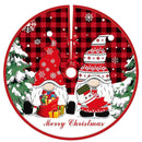 90cm Christmas Tree Skirt Santa Claus Snowflake Xmas Tree Carpet Ornament Merry Christmas Decoration For Home Noel New Year 2023