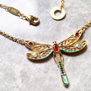 Necklace Large Dragonfly Brand New Link Chain Fine Jewelry Europe 925 Stering Silver Bohemia Happy Gift For Women