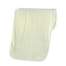 Baby Infants Washcloth Face Towel Baby Muslin Burp Cloth Solid Color Absorbent Saliva Towel Soft Cotton Crepe Feeding Bibs for