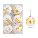 6Pcs/box 6cm Christmas Ball Ornaments Xmas Tree Hanging Pendant Christmas Decorations for Home 2023 Navidad Natal New Year Gift