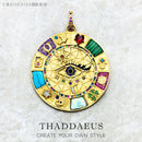 Pendant Large Amulet Magical Lucky Heart Cat Elephant Clover Symbols Fatima Golden Jewelry 925 Sterling Silver Women Men Gift