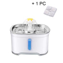 Dog Automatic Feeders 2.5L LED Electric Dog Pet Mute Drinker Feeder Pet Cat Water Fountain Bowl Pet Drinking Water Dispenser