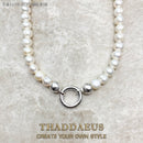 Strand Necklace Real Freshwater Pearl Brand New 925 Sterling Silver Fashion Jewelry Europe Style Glam Gift For Women Friend