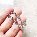 Colourful Scarab Drop Earrings Lucky Gift For Women Summer New Bohemia Fine Jewelry In 925 Sterling Silver