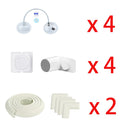 DHDH Baby Security Protection Kit Home Window Limiter Furniture Angle Anti-shock Protections Refrigerators Drawer Lock