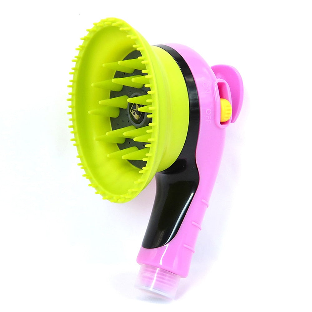 Pet Dog Bathing Shower Head Sprayers Cleaning Hair Wash Soft Massage Brush for Dog Cat Comb Pet Washing Sprinkler Scrubber - anconmall