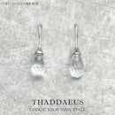 Water Drop Earrings Crystal Europe Style Fine Jewelry For Women Gift In 925 Sterling Silver