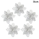 5Pcs Christmas Red Berry Articifial Flower Pine Cone Branch Christmas Tree Decorations Ornament Gift Packaging Home DIY Wreath