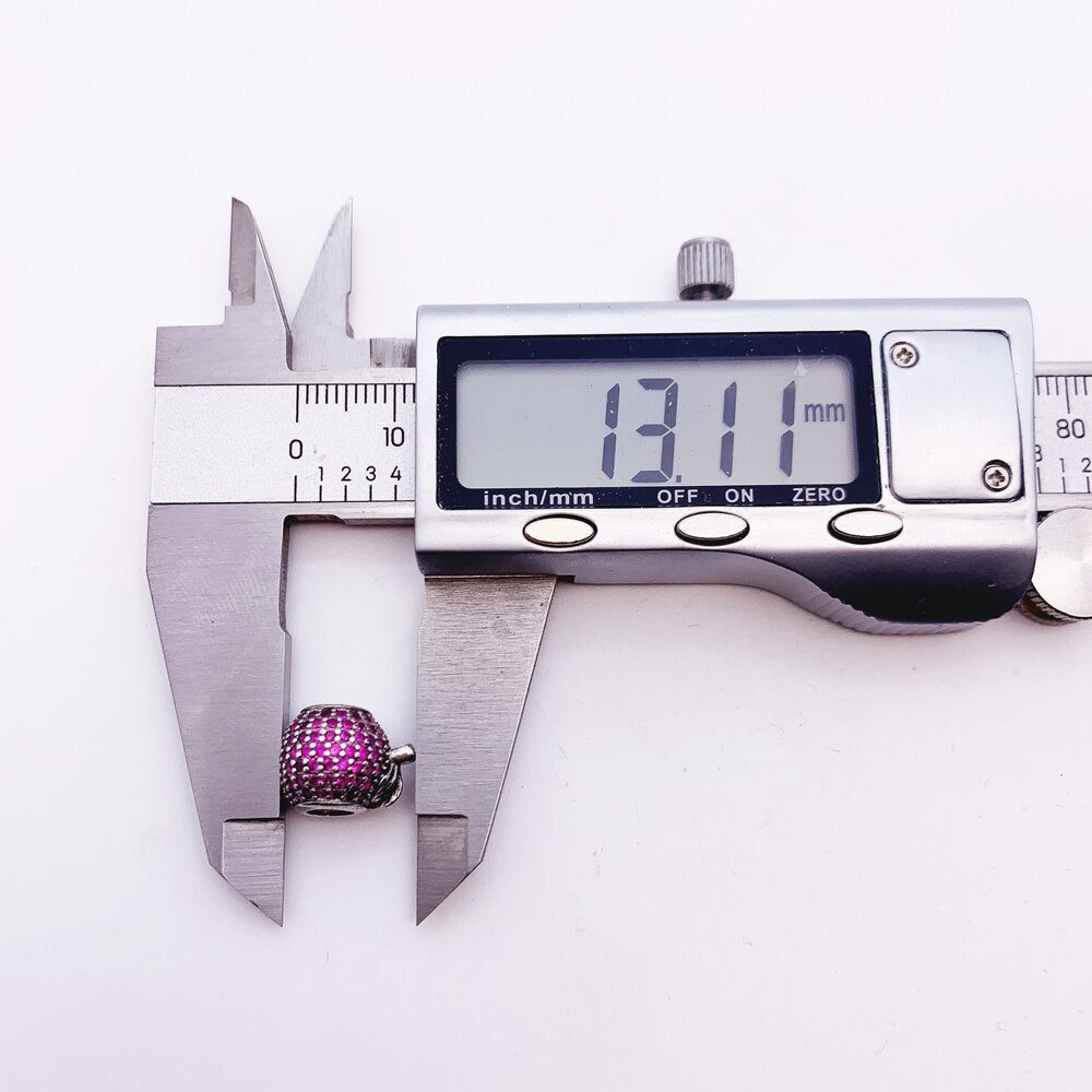 Beads Apple,Brand New 925 Sterling Silver Charm Jewelry Romantic Gift For Women Girls