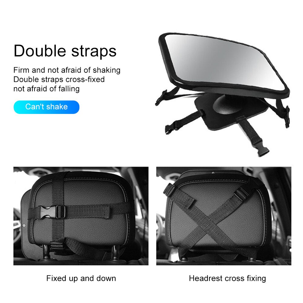 Baby Car Mirror Rearview Mirror Baby for Back Seat Headrest Monitor Adjustable Car Interior Accessories Child Kids Mirrors