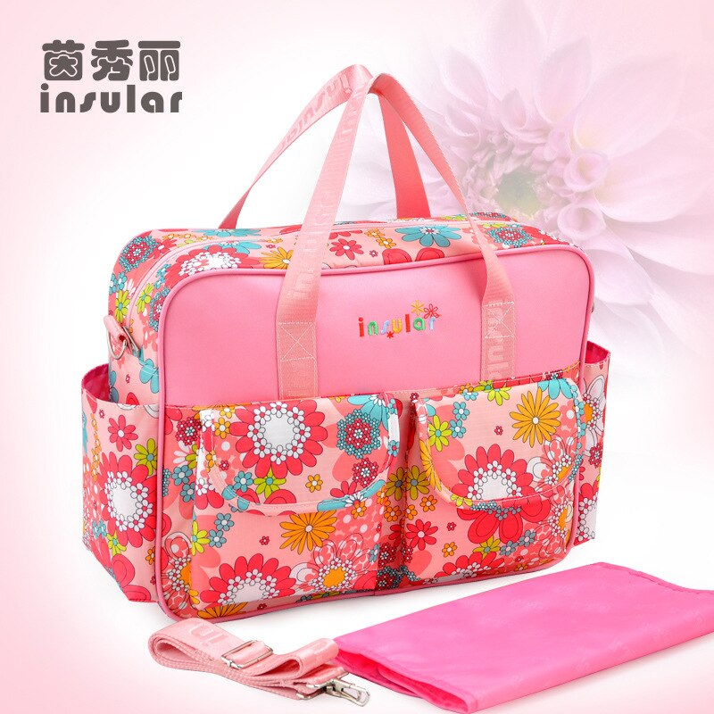 Insular Diaper Bag For Mommy Nappy Bag Large capacity Durable Baby Bags For Stroller Baby Changing Bag Maternity Tote
