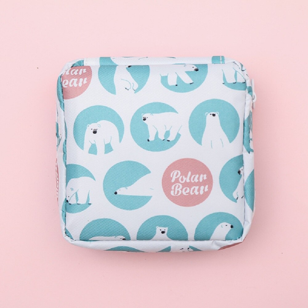 Zipper Square Bag Portable Multi-Functional Storage Bag Waterproof Nylon Coin Purse Women Mini Cosmetic Bags Lady Clutch Wallet - anconmall