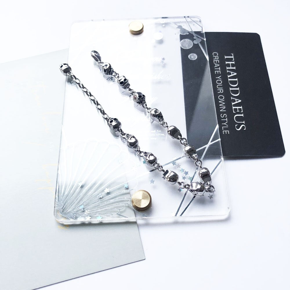 Bracelet Skulls Rebel Street Fashion Jewelry Vintage Gift For Women Men