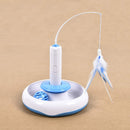 2 In 1 Electric Cat Stick and Tracks Toy  Automatic Rotating Interactive Cats Toys Tracks Ball Turntable Pet Kitten Funny Sticks
