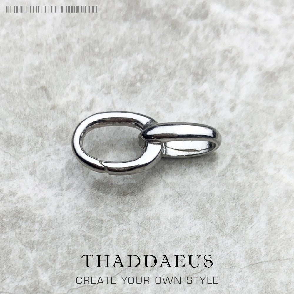 Spring Buckle Charms Carriers 925 Sterling Silver Trendy Europe Glam Jewelry Gift For Women