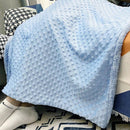 hibobi Baby Blanket Soft Fleece Thick Cotton Polyester Bath Towel Wrap Cover Solid Color Bedding for Infant Newborn Boys Girls