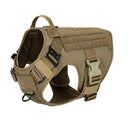 Tactical Dog Harness with 2X Metal Buckle Working Dog MOLLE Vest with Handle Front Clip Dogs Military Adjustable Coats Jackets