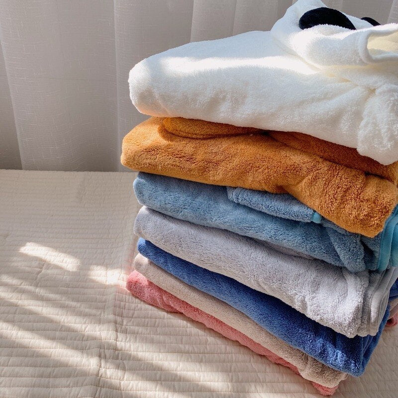Soft Baby Bath Towel Blanket Newborn Hooded Towels Super Absorbent Poncho Beach Spa Quick-drying Bathrobe for Infant Boys Girls