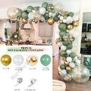 Avocado Green Balloons Garland Arch Kit Gold Confetti White Skin Balloons Set for Birthday Wedding Baby Shower Decor - anconmall
