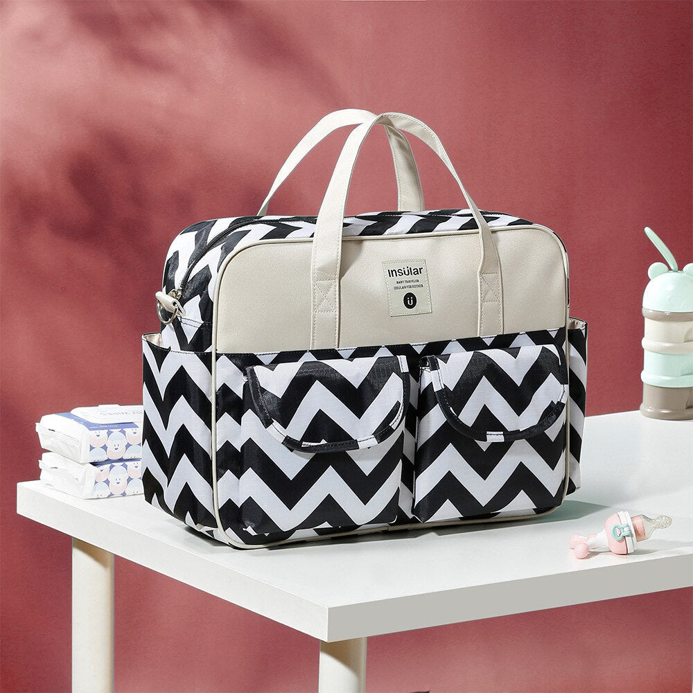 Insular Diaper Bag For Mommy Nappy Bag Large capacity Durable Baby Bags For Stroller Baby Changing Bag Maternity Tote