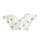 Cartoon Printed Baby Bib Round Petal Saliva Towel Comfortabel Cotton Breathable Apron Newborn 360 Degree Rotation Bandanas Burp