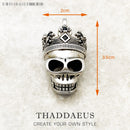 Pendant Sword With Crown Skull Knight Window New Fine Jewelry Europe Style 925 Sterling Silver Protection Gift For Women Men