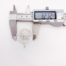 Pendant Amulet Sun White CZ Pave,Fashion 925 Sterling Silver Jewelry Europe Style Accessorie Gift For Men Woman