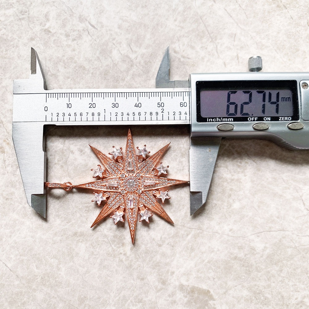 Pendant Lucky Magic Star Rose Gold Spring New Jewelry Romantic 925 Sterling Silver Magical Gift For Women